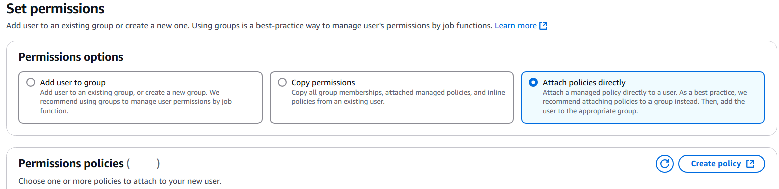 Create User Screen 2