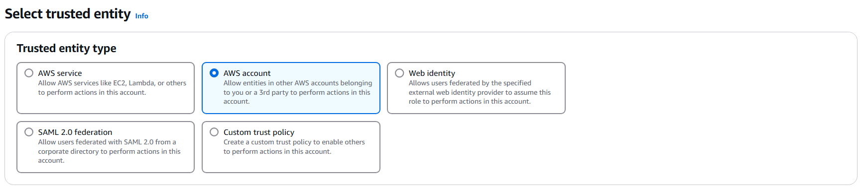 Create Role Screen 1