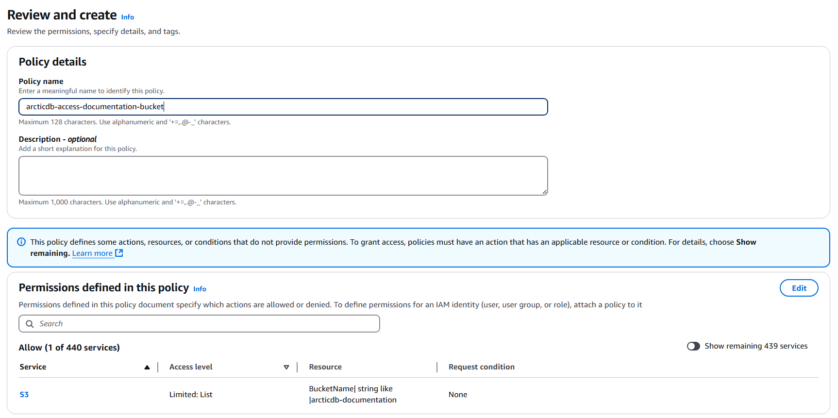 Create Policy Screen 2