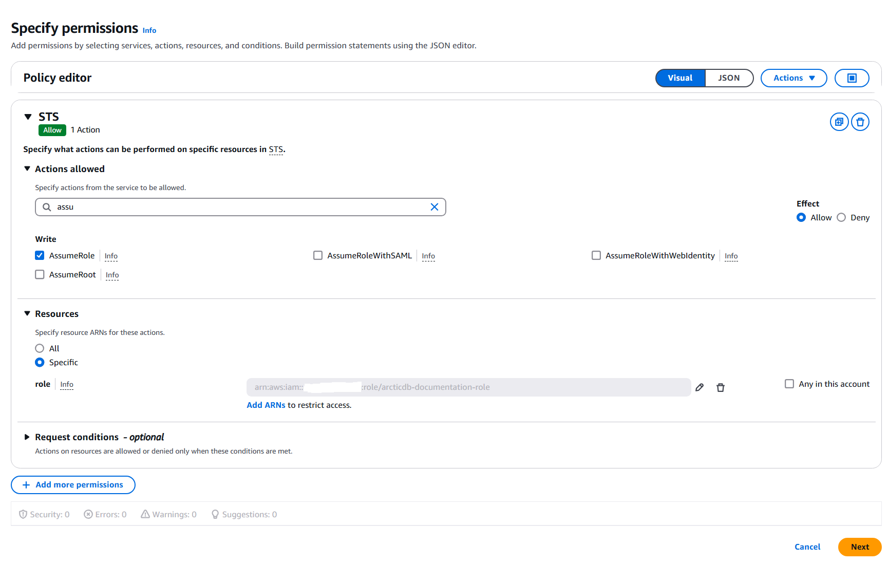 Create Policy Screen 3